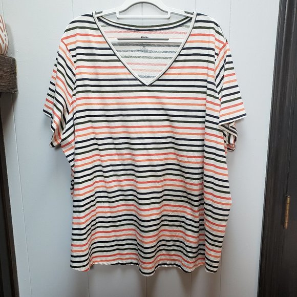 EVRI Tops - EVRI Everyday Striped Tee